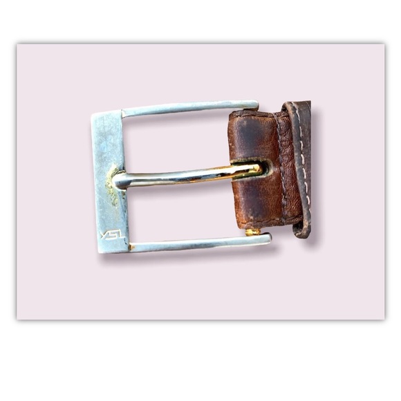 YSL Belt Brown Leather Yves Saint Laurent - Picture 9 of 10